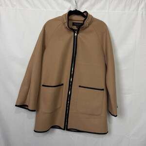 Marc New York Andrew Marc Camel Jacket Elegant Zip Coat Women Large